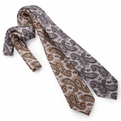 TIE YOUR TIE / タイユアタイ / ペイズリープリントタイ/コットン(セッテピエゲ)/T91258 TIE YOUR TIE / タイユアタイ / ペイズリープリントタイ/コットン(セッテピエゲ)/T91258