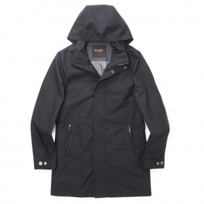 MOORER / ムーレー / フライフロントフーデッドコート/PETRARCA-GF/NERO MOORER / ムーレー / フライフロントフーデッドコート/PETRARCA-GF/NERO