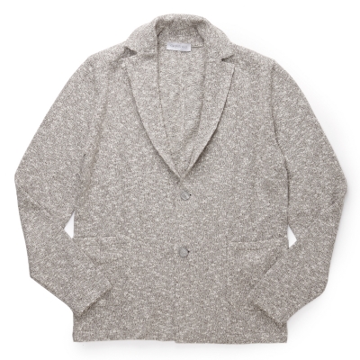 GRANSASSO / グランサッソ / 2B リネン混メランジ ニットジャケット GRANSASSO / グランサッソ / 2B リネン混メランジ ニットジャケット
