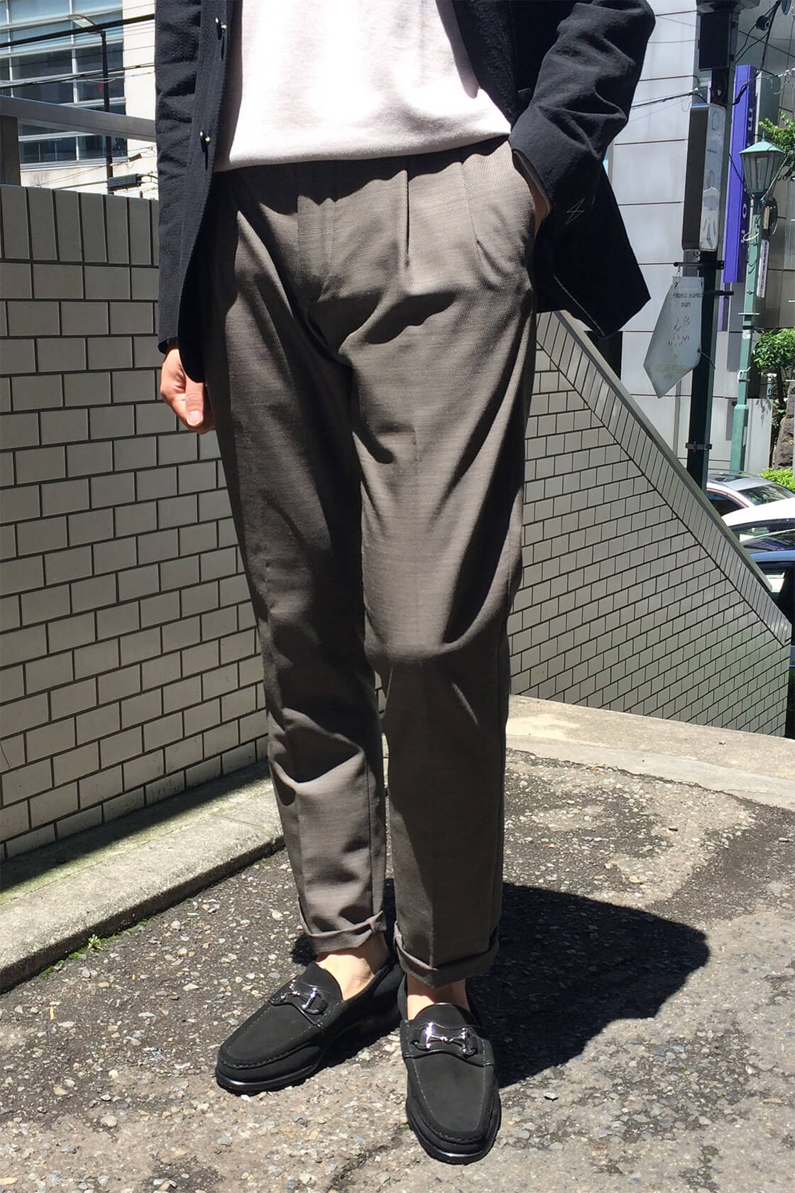 MAGLIANO20SS スラックス アシンメトリー ウールパンツ