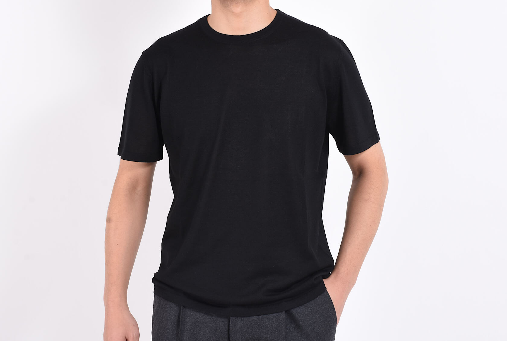 【新品】マンリコカシミヤ manrico cashmere ニットTシャツ XS